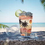 Summer Design 04 on Sunsplash Tumbler with Straw, 16oz