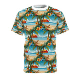 Summer Design 11 on Floral Unisex Cut & Sew Tee - Vibrant Nature Inspired Design for All Occasions