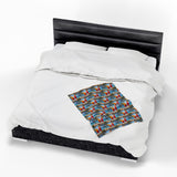 Summer Design 07 on Velveteen Plush Blanket - Perfect for Home Decor and Gifts