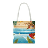 Summer Design 11 on Floral Tote Bag - Stylish Eco-Friendly Shopping Bag for Everyday Use