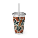 Summer Design 01 on Sunsplash Tumbler with Straw, 16oz