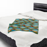 Summer Design 10 on Velveteen Plush Blanket - Perfect for Home Decor and Gifts