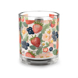 Summer Design 03 on Glass Mug - 10oz Botanical Coffee Cup for Tea Lovers