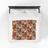 Summer Design 06 on Velveteen Plush Blanket - Perfect for Home Decor and Gifts