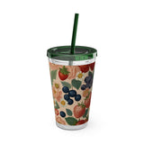 Summer Design 03 on Sunsplash Tumbler with Straw, 16oz