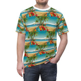 Summer Design 10 on Floral Unisex Cut & Sew Tee - Vibrant Nature Inspired Design for All Occasions