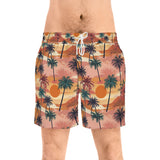 Summer Design 05 on Men's Floral Print Swim Shorts - Perfect for Summer Beach Days
