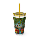 Summer Design 10 on Sunsplash Tumbler with Straw, 16oz
