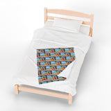 Summer Design 09 on Velveteen Plush Blanket - Perfect for Home Decor and Gifts