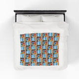 Summer Design 09 on Velveteen Plush Blanket - Perfect for Home Decor and Gifts