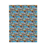 Summer Design 08 on Velveteen Plush Blanket - Perfect for Home Decor and Gifts