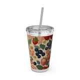 Summer Design 03 on Sunsplash Tumbler with Straw, 16oz