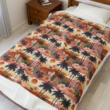 Summer Design 04 on Velveteen Plush Blanket - Perfect for Home Decor and Gifts