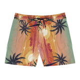 Summer Design 06 on Men's Floral Print Swim Shorts - Perfect for Summer Beach Days
