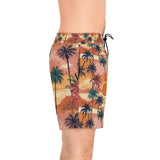 Summer Design 05 on Men's Floral Print Swim Shorts - Perfect for Summer Beach Days