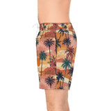 Summer Design 05 on Men's Floral Print Swim Shorts - Perfect for Summer Beach Days