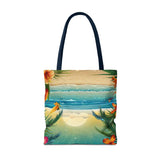 Summer Design 12 on Floral Tote Bag - Stylish Eco-Friendly Shopping Bag for Everyday Use