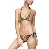 Summer Design 06 on Floral Triangle Bikini Swimsuit - Women's Beachwear for Summer Fun
