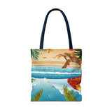 Summer Design 11 on Floral Tote Bag - Stylish Eco-Friendly Shopping Bag for Everyday Use