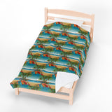 Summer Design 10 on Velveteen Plush Blanket - Perfect for Home Decor and Gifts