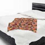Summer Design 05 on Velveteen Plush Blanket - Perfect for Home Decor and Gifts