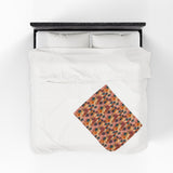 Summer Design 05 on Velveteen Plush Blanket - Perfect for Home Decor and Gifts