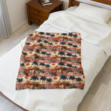 Summer Design 04 on Velveteen Plush Blanket - Perfect for Home Decor and Gifts