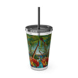 Summer Design 10 on Sunsplash Tumbler with Straw, 16oz