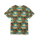 Summer Design 12 on Floral Unisex Cut & Sew Tee - Vibrant Nature Inspired Design for All Occasions