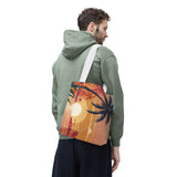 Summer Design 06 on Floral Tote Bag - Stylish Eco-Friendly Shopping Bag for Everyday Use