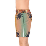 Summer Design 06 on Men's Floral Print Swim Shorts - Perfect for Summer Beach Days