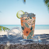 Summer Design 02 on Sunsplash Tumbler with Straw, 16oz
