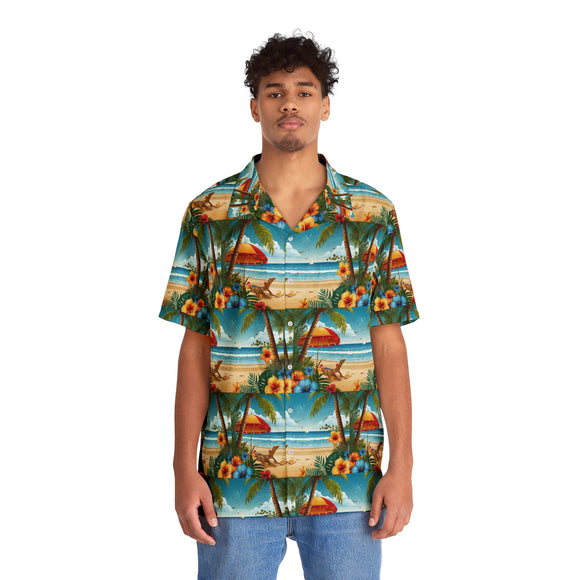 Summer Design 11 on Beautiful Men's Hawaiian Shirt (AOP) 7