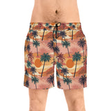 Summer Design 05 on Men's Floral Print Swim Shorts - Perfect for Summer Beach Days