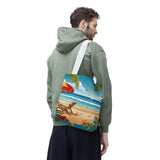 Summer Design 11 on Floral Tote Bag - Stylish Eco-Friendly Shopping Bag for Everyday Use