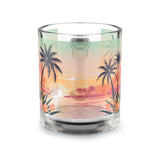 Summer Design 06 on Glass Mug - 10oz Botanical Coffee Cup for Tea Lovers
