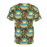 Summer Design 12 on Floral Unisex Cut & Sew Tee - Vibrant Nature Inspired Design for All Occasions