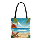 Summer Design 11 on Floral Tote Bag - Stylish Eco-Friendly Shopping Bag for Everyday Use