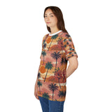 Summer Design 05 on Floral Unisex Cut & Sew Tee - Vibrant Nature Inspired Design for All Occasions