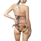 Summer Design 05 on Floral Triangle Bikini Swimsuit - Women's Beachwear for Summer Fun