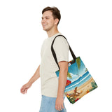 Summer Design 11 on Floral Tote Bag - Stylish Eco-Friendly Shopping Bag for Everyday Use