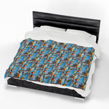 Summer Design 08 on Velveteen Plush Blanket - Perfect for Home Decor and Gifts