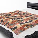 Summer Design 04 on Velveteen Plush Blanket - Perfect for Home Decor and Gifts