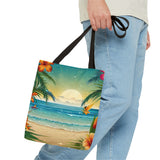 Summer Design 12 on Floral Tote Bag - Stylish Eco-Friendly Shopping Bag for Everyday Use
