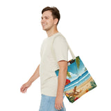 Summer Design 11 on Floral Tote Bag - Stylish Eco-Friendly Shopping Bag for Everyday Use