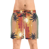 Summer Design 06 on Men's Floral Print Swim Shorts - Perfect for Summer Beach Days