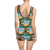 Summer Design 11 on Bohemian Floral Women's Vintage Swimsuit - Retro Style Swimwear for Summer