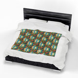 Summer Design 12 on Velveteen Plush Blanket - Perfect for Home Decor and Gifts