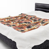 Summer Design 04 on Velveteen Plush Blanket - Perfect for Home Decor and Gifts