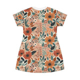 Summer Design 01 on Floral T-Shirt Dress – Boho Chic Style for Everyday Comfort